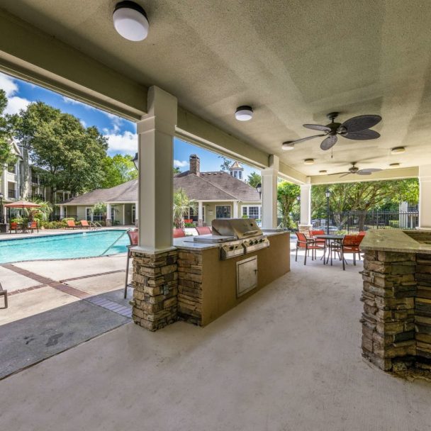 the outdoor living area at The  Pines on Spring Rain